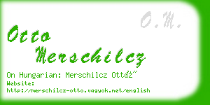 otto merschilcz business card